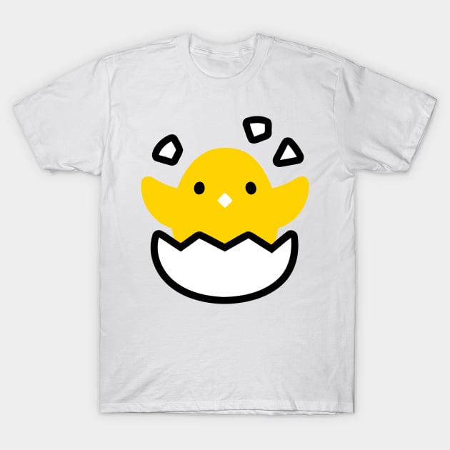 Hatching Egg Chick Emoticon T-Shirt by AnotherOne